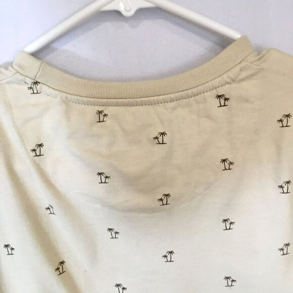 Denim & Flower Ricky Singh Tee Short Sleeve Pullover Crew Neck Palm Trees Medium - Picture 6 of 9